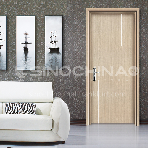 WPC wood-plastic door simple style series bathroom door waterproof and moisture-proof flame-retardant wooden door